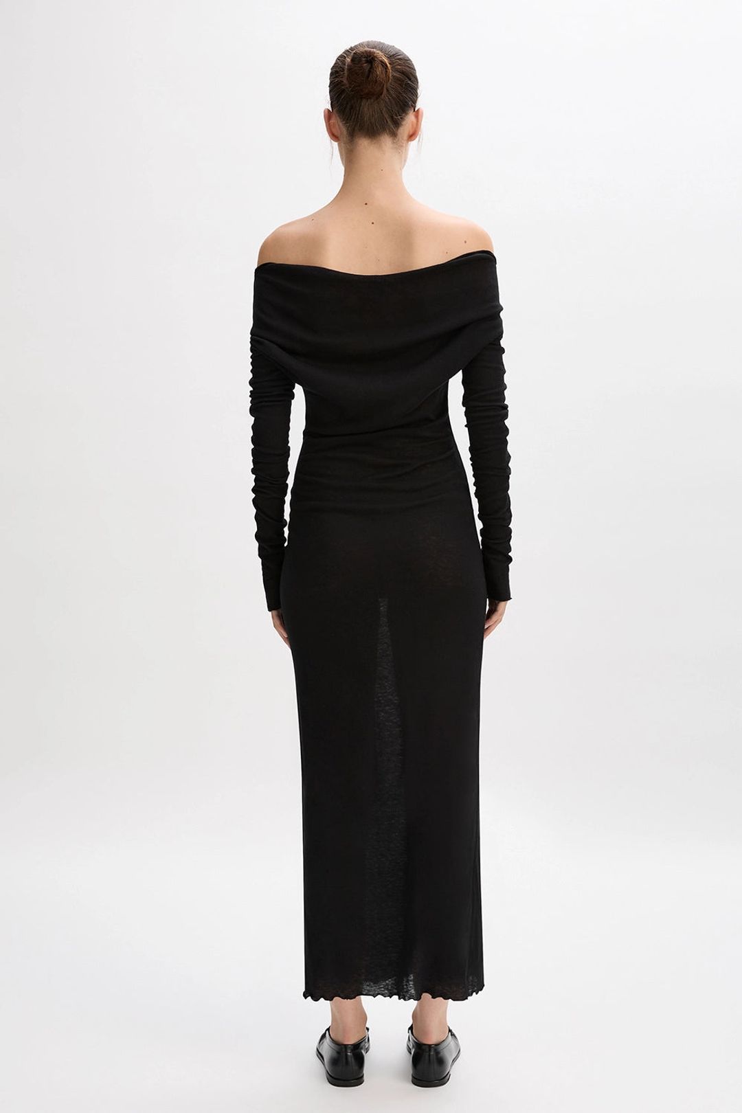 Cotton Cashmere Long Sleeve Glove Dress #4