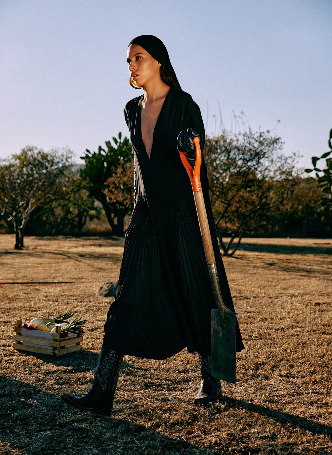 Eco Silk Pleated Godet Dress #2