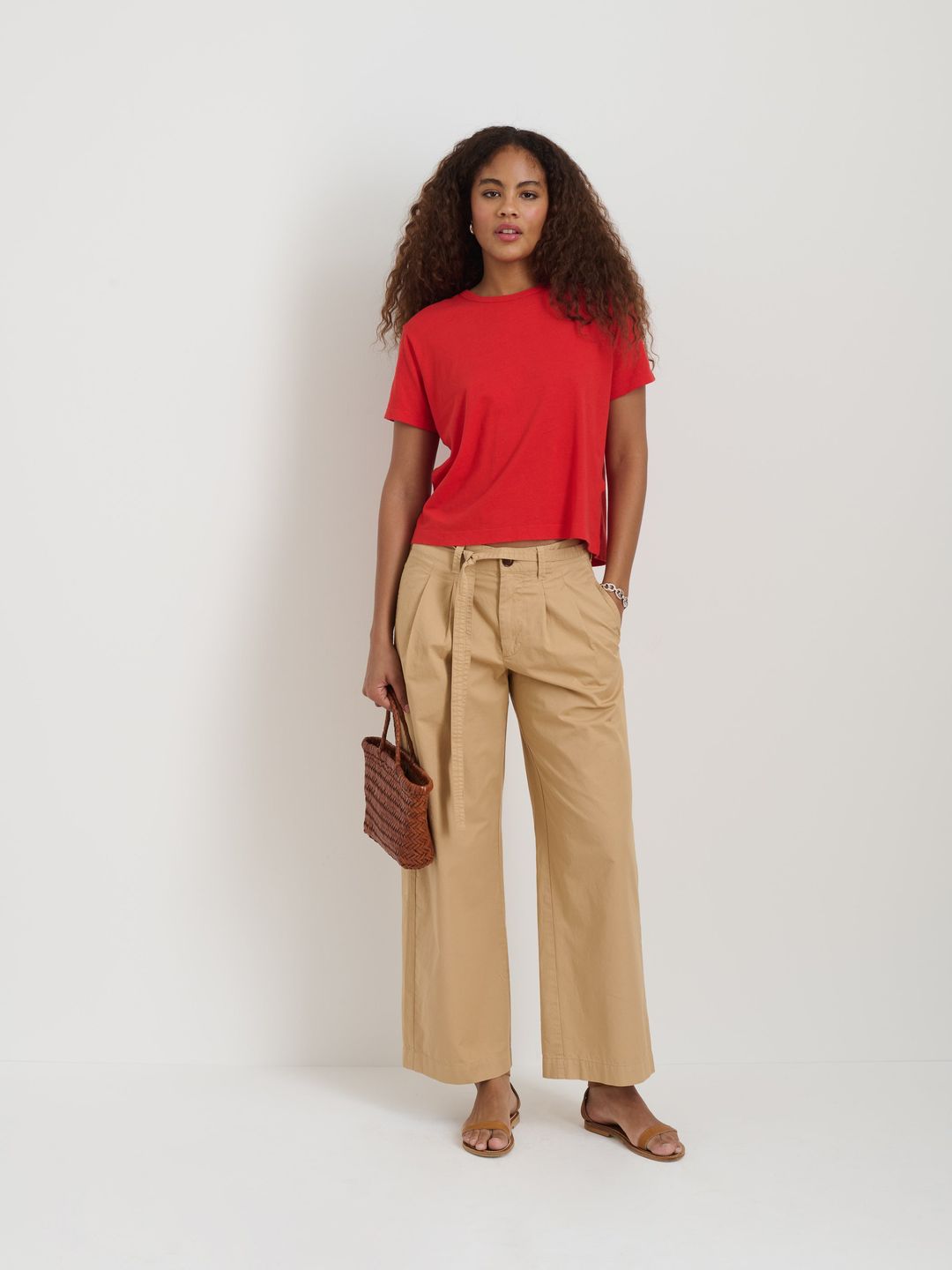 Ina Pleated Pant In Lightweight Twill #2