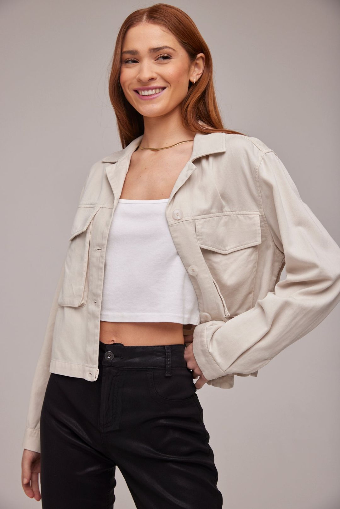 Madison Flap Pocket Jacket - Ice Fog