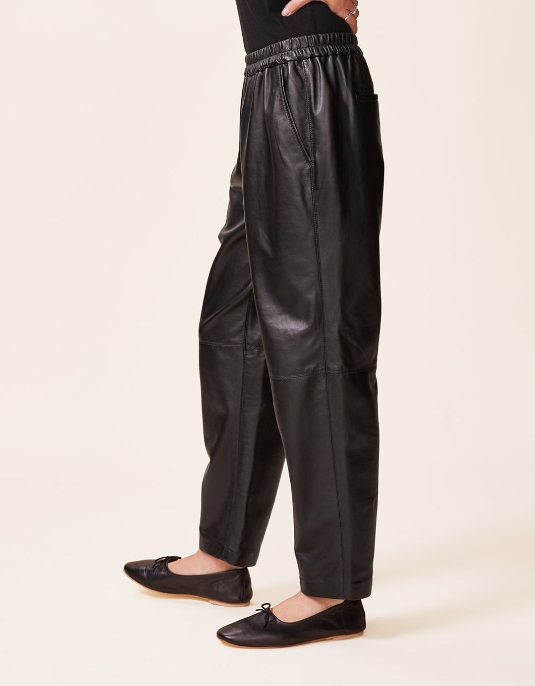 unsubscribed leather tapered pant #4