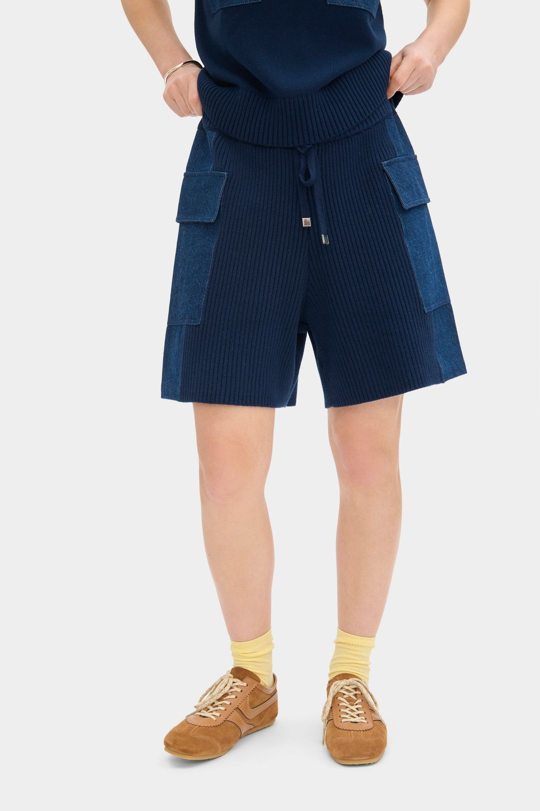 LB Tatum Denim Knitted Shorts