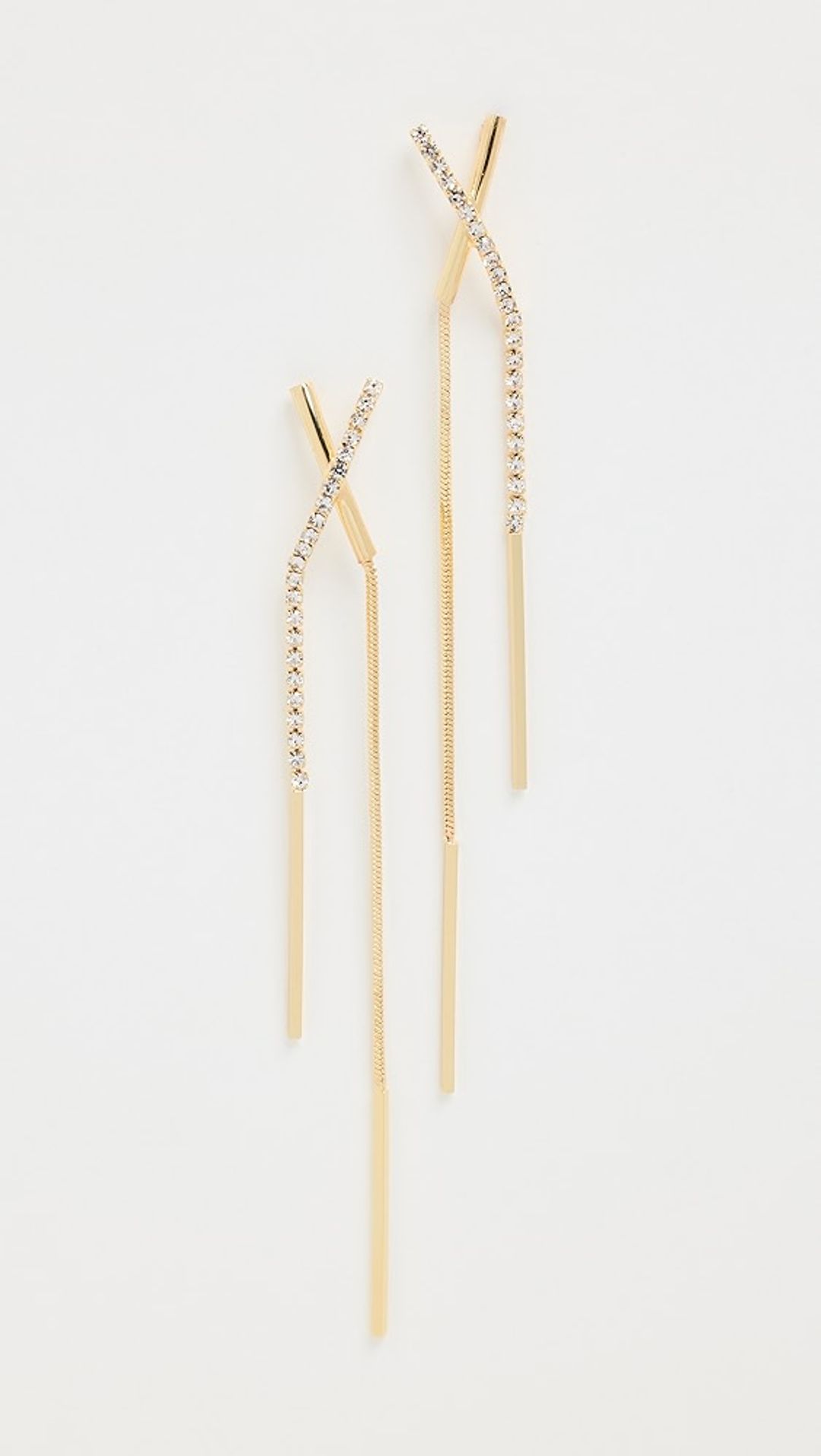 Kriss Kross Drop Earring