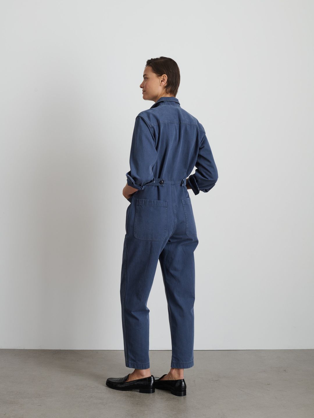 Standard Zip Jumpsuit in Herringbone #4