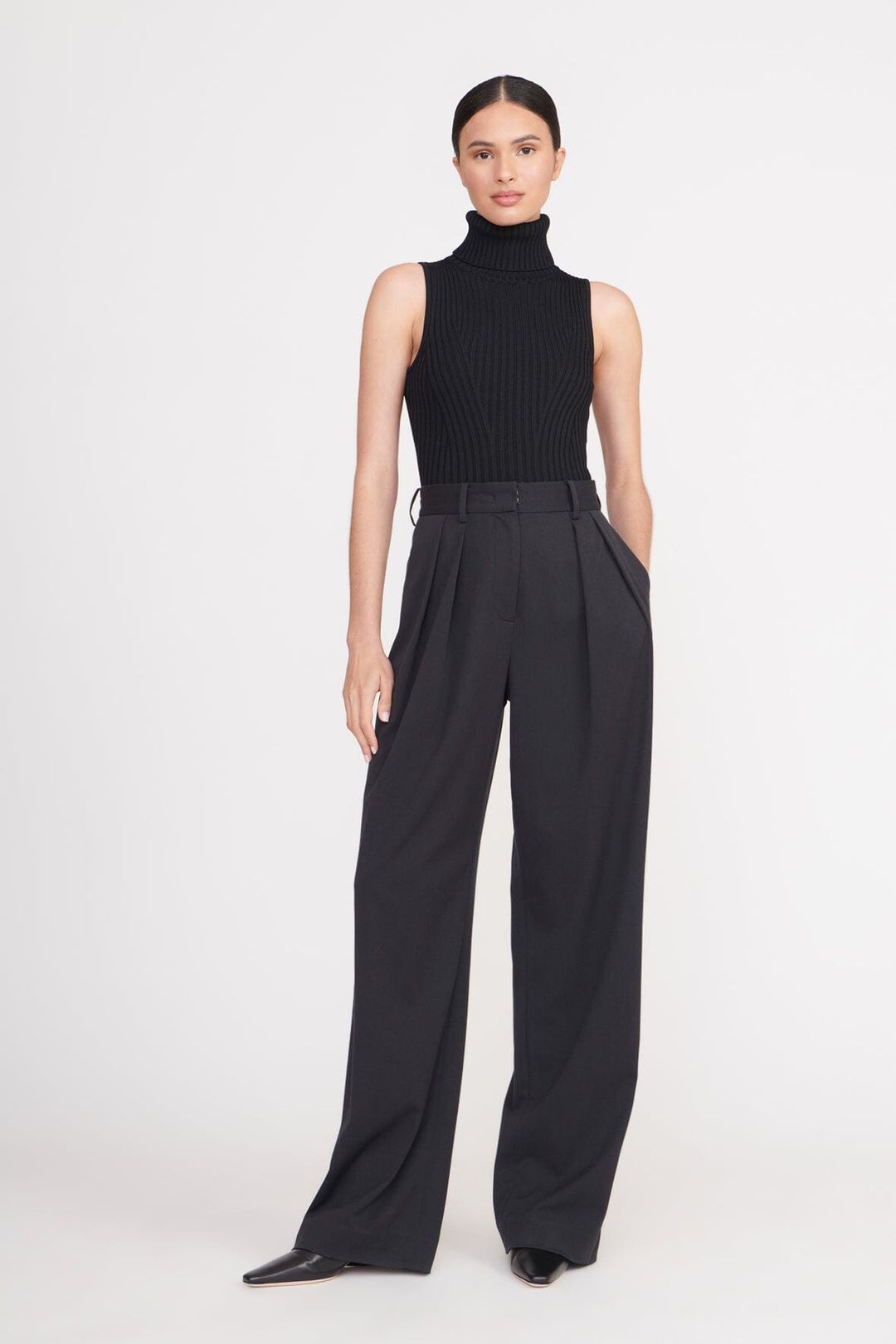 LUISA PANT | BLACK SUITING #3