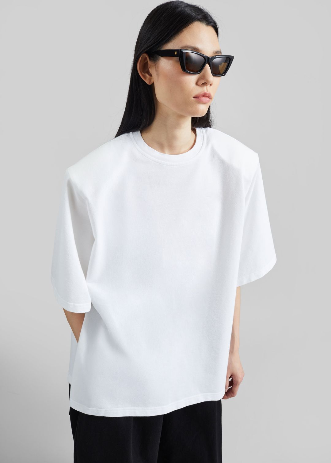 Anira Padded T-Shirt - White #5