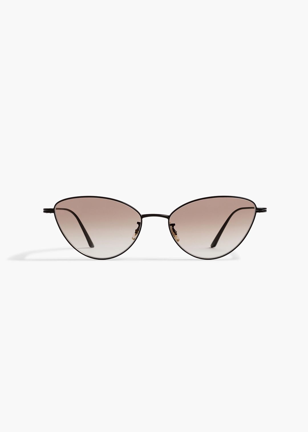 KHAITE x Oliver Peoples 1998C in Matte Black and Soft Tan Gradient