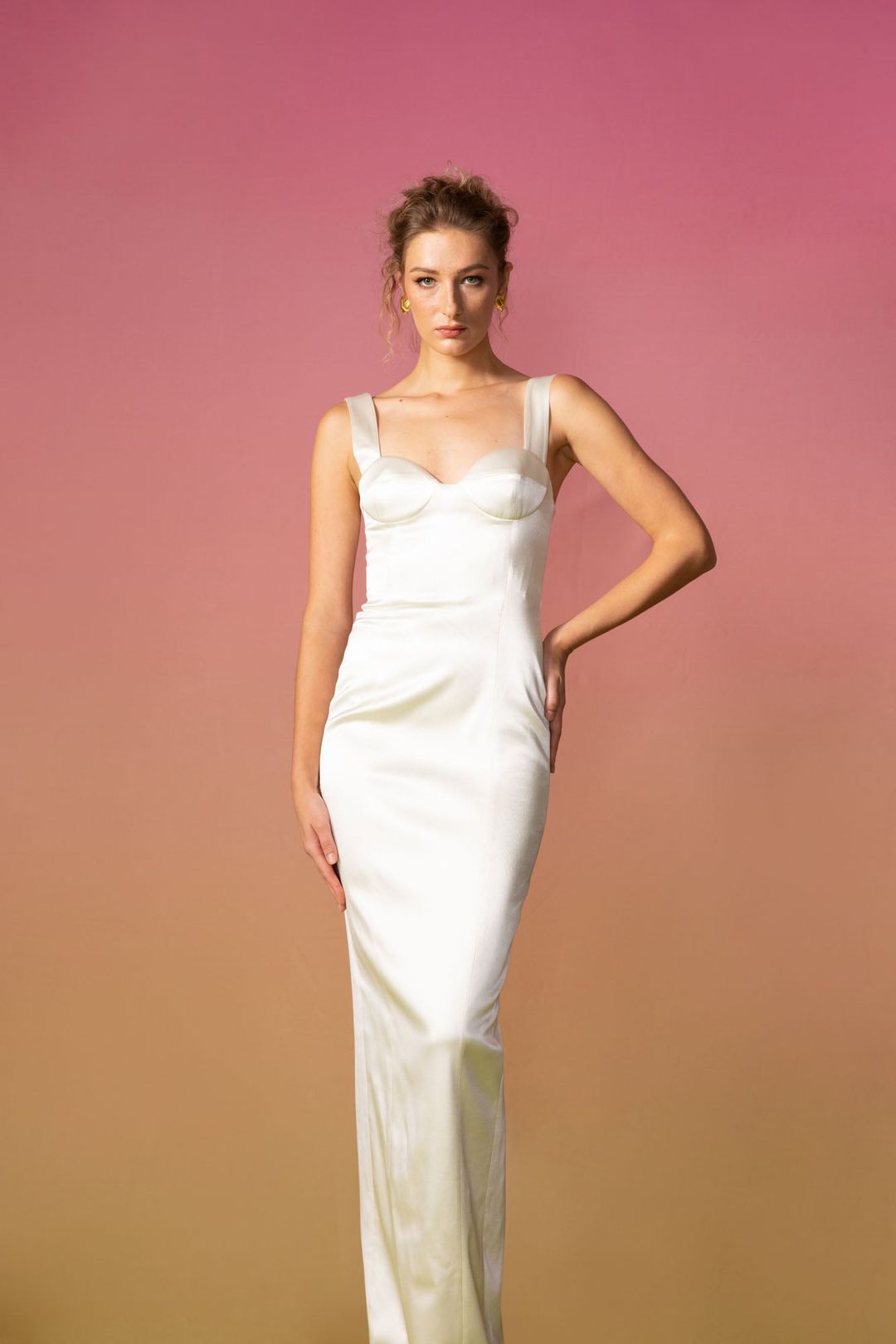 Palmela Satin Dress #3