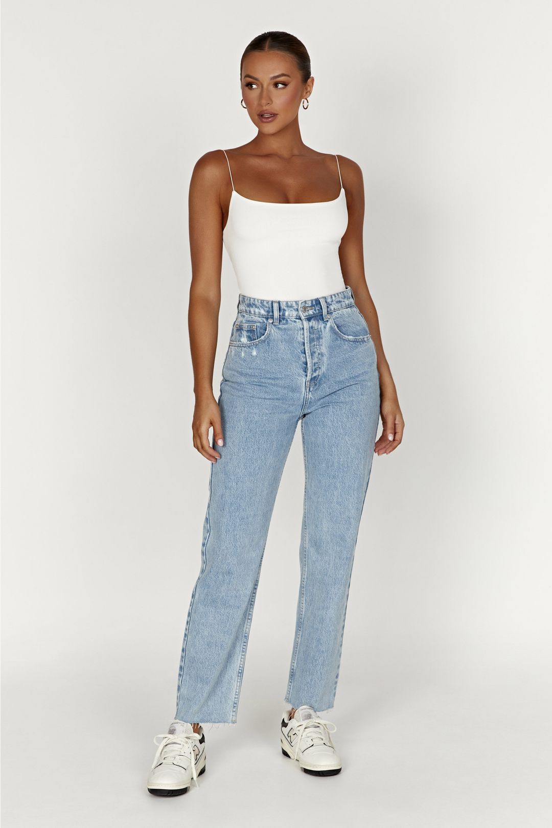 Tina Mom Jean - Mid Blue #5