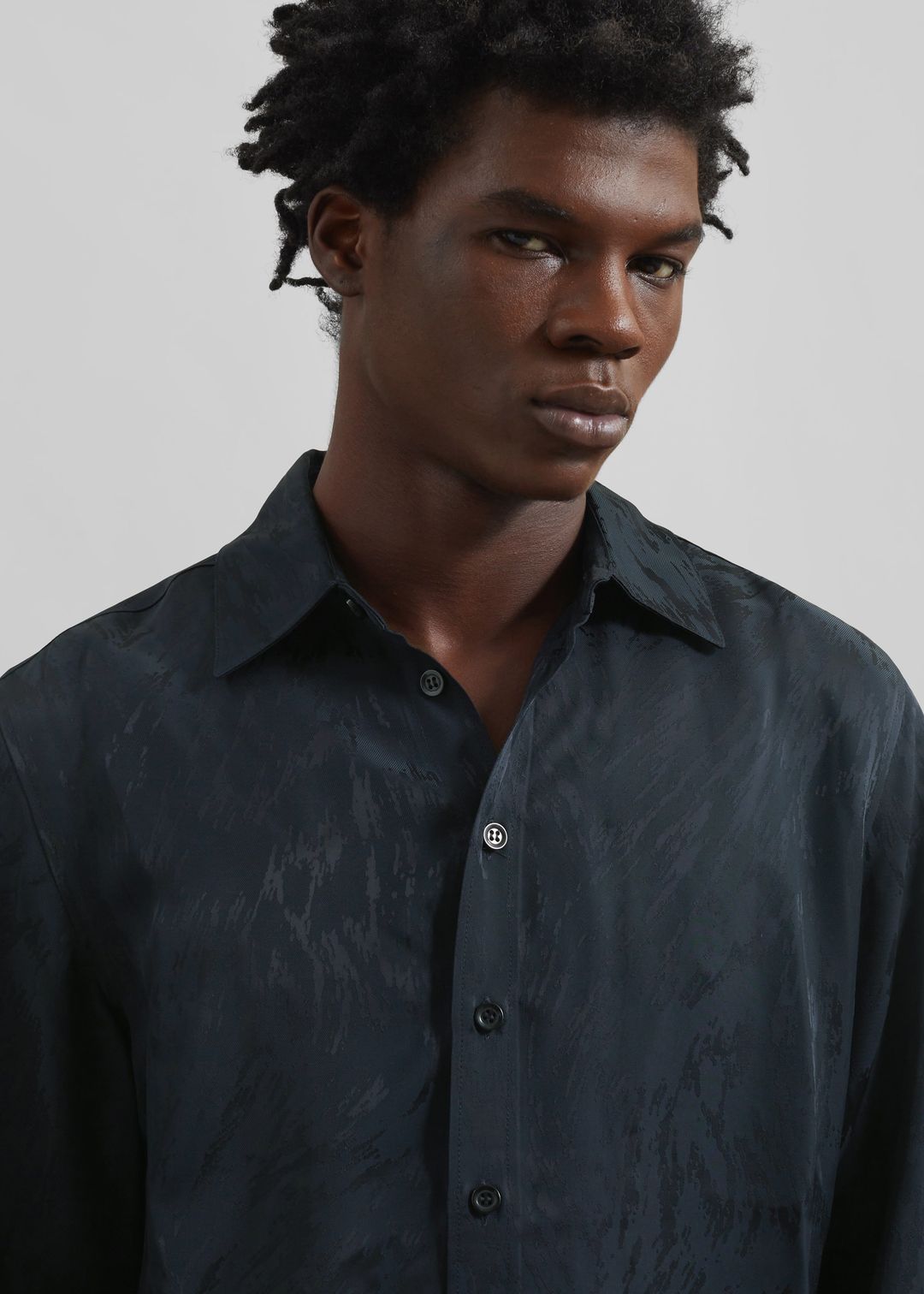 Louis Gabriel Nouchi Shirt With Musketeer Cuffs - Dark Night Fur #4