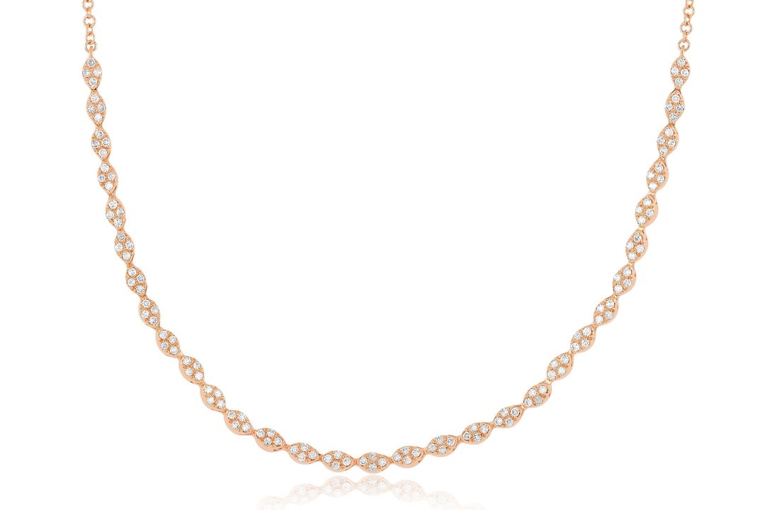 Pavé Diamond Marquise Necklace #3
