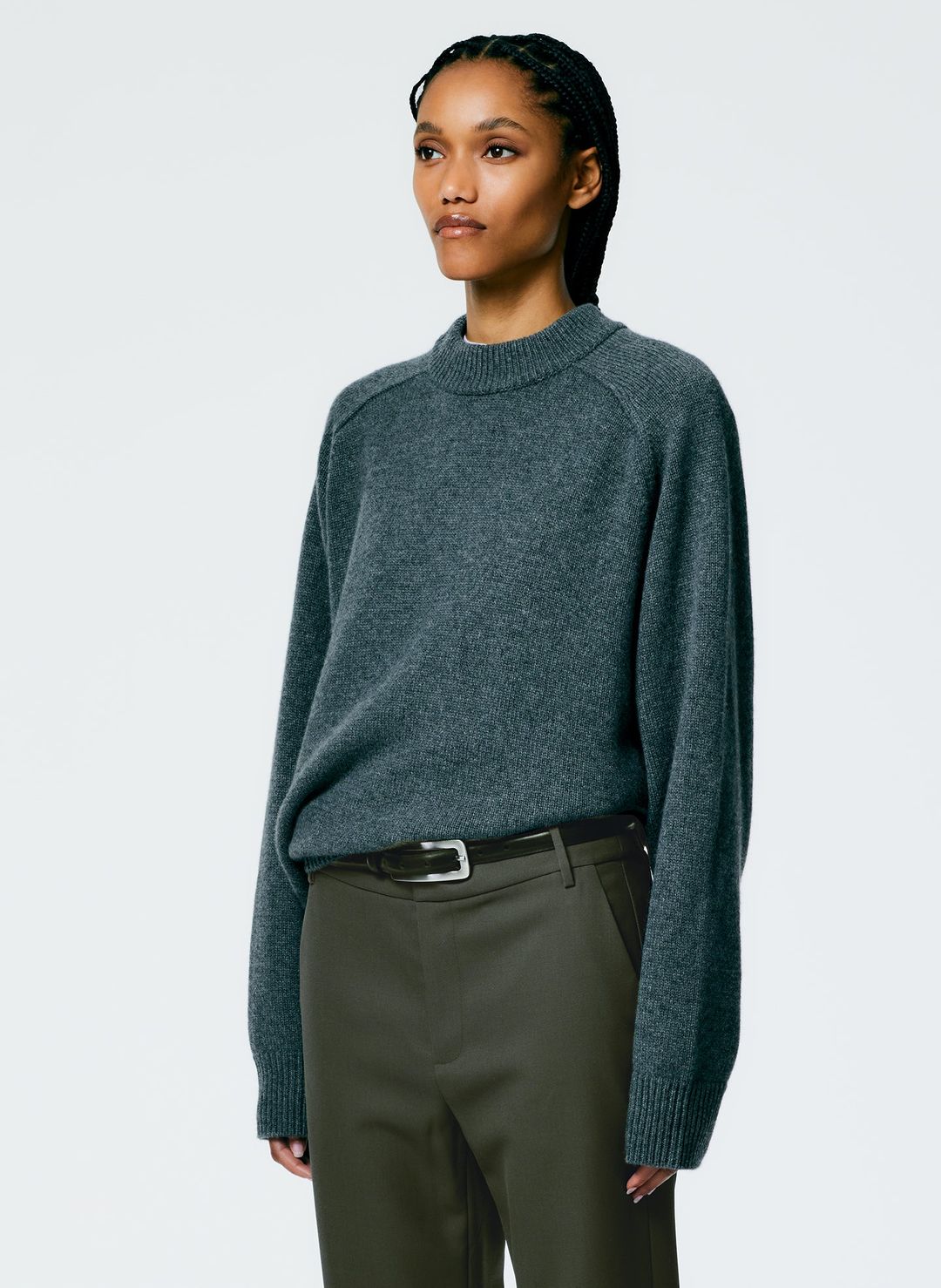 Cashmere Sweater Crewneck Oversized Pullover #3