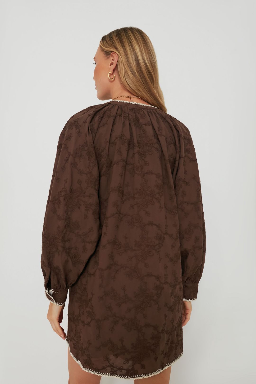 Brown Textured Trisha Shirt Dress #5