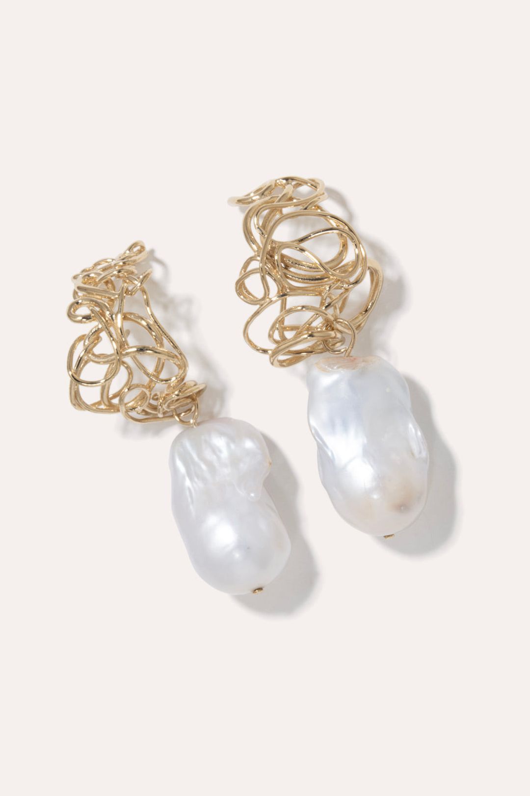 The Myth Maker's Myth - Baroque Pearl and Gold Vermeil Earrings #3