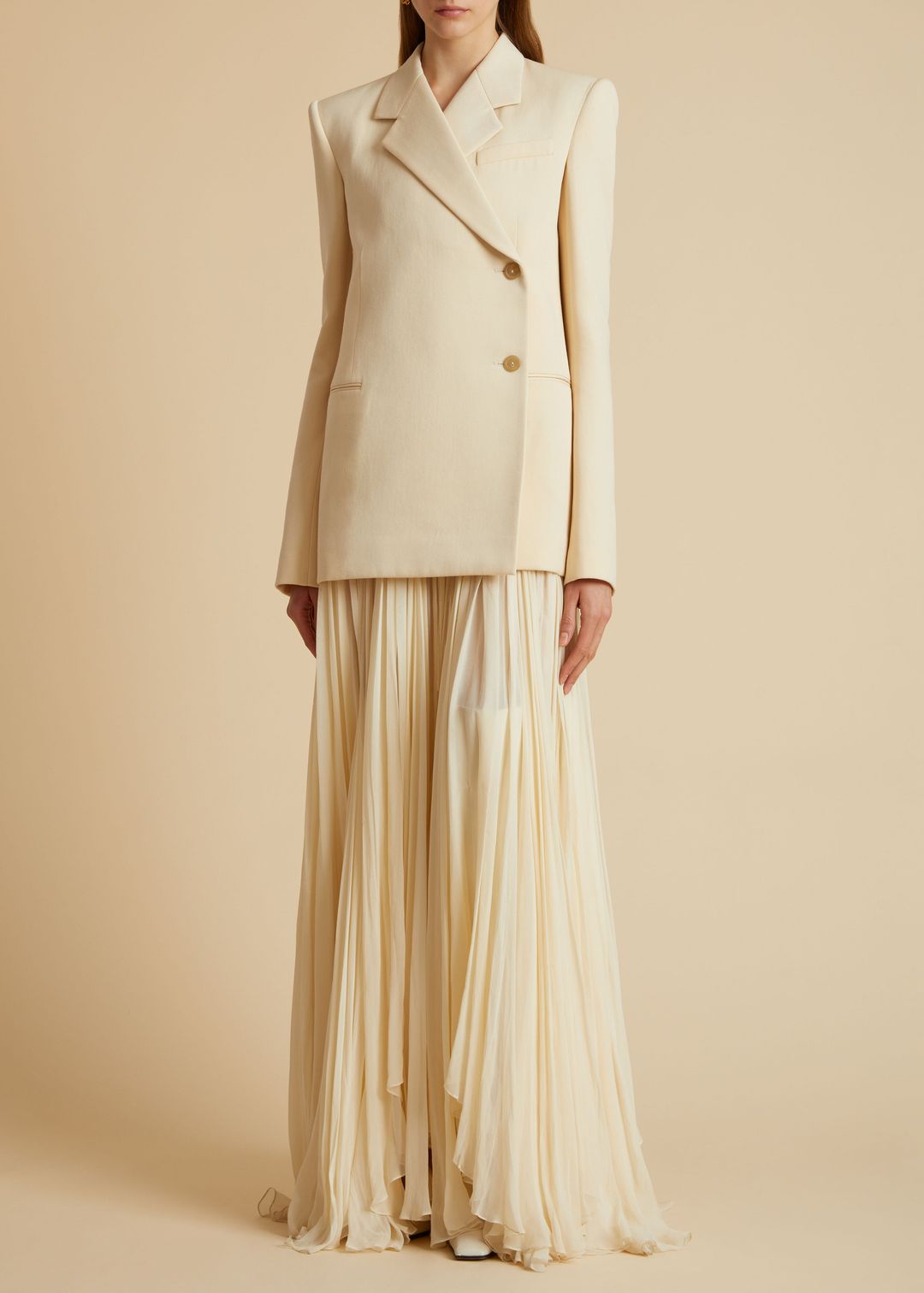 The Otero Blazer in Bone
