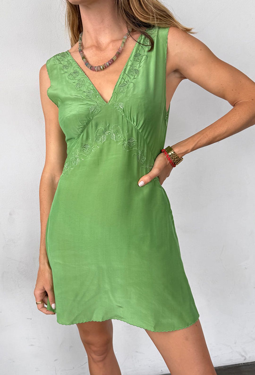Castelo Jade Embroidered Dress #3