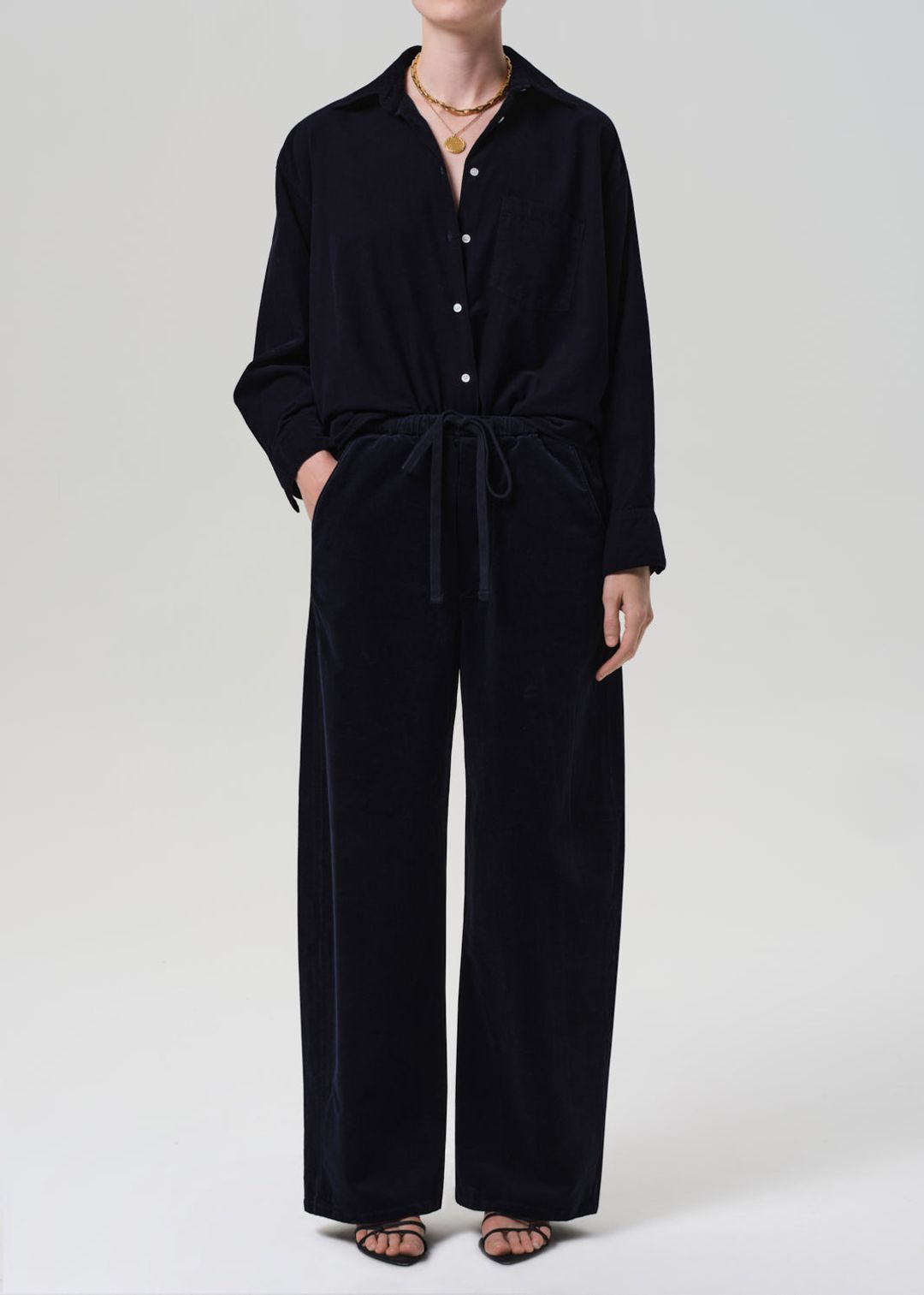 Aurora Pull On Baby Corduroy in True Navy