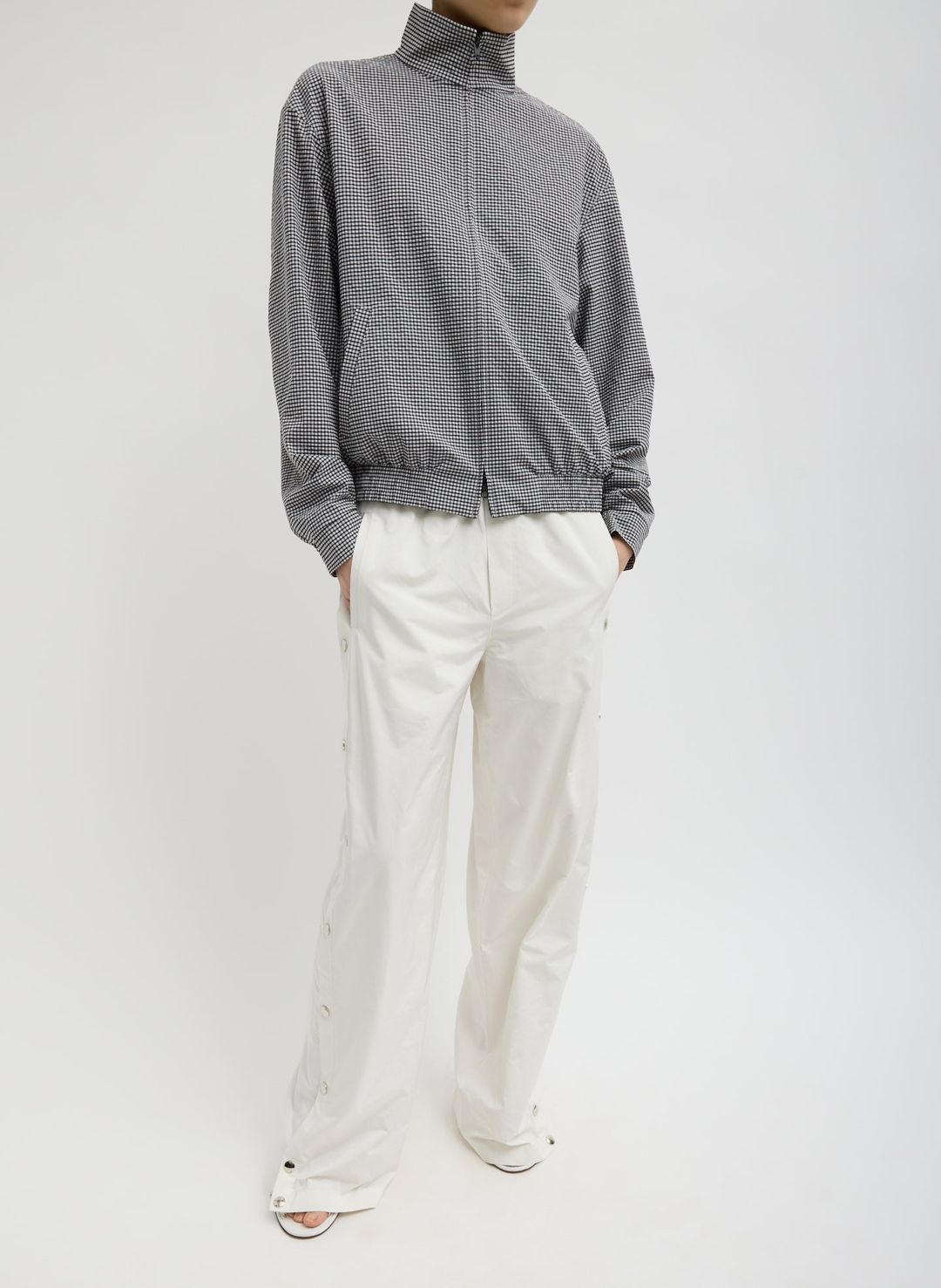 Nylon Snap Pull On Jogger