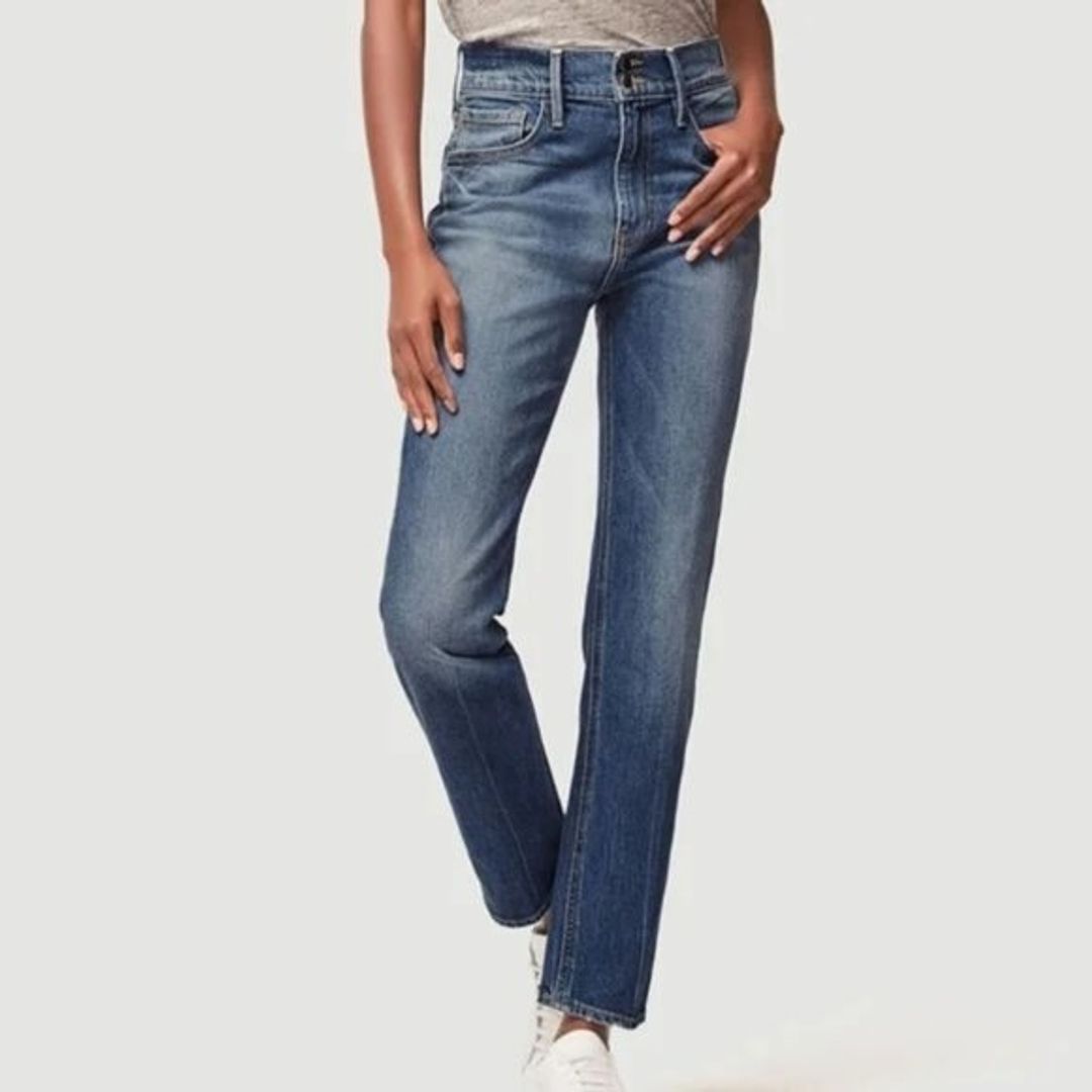 Le Sylvie Slender Straight Heritage Jean in Eagle Rock