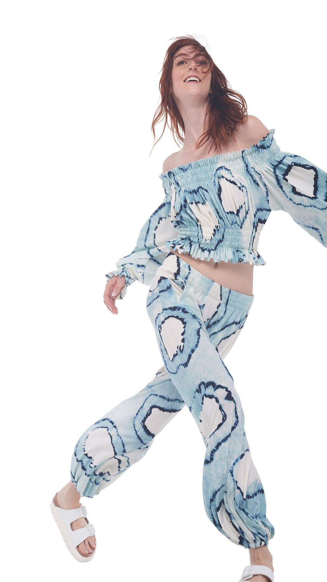 CROPPED PEASANT TOP #5