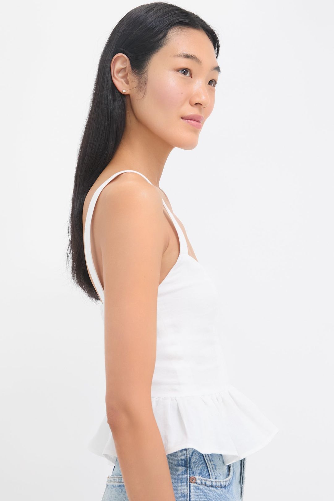 Star White Jour Peplum Top #2