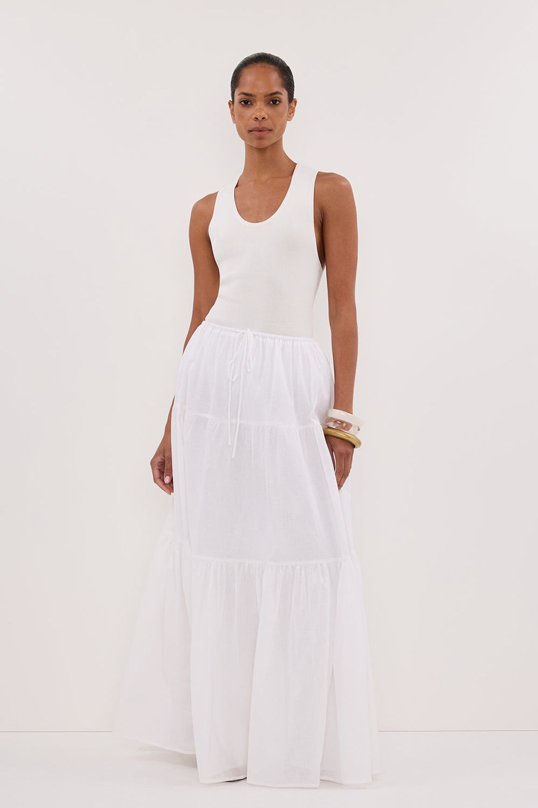 DEVIN OFF WHITE RACER KNIT TANK