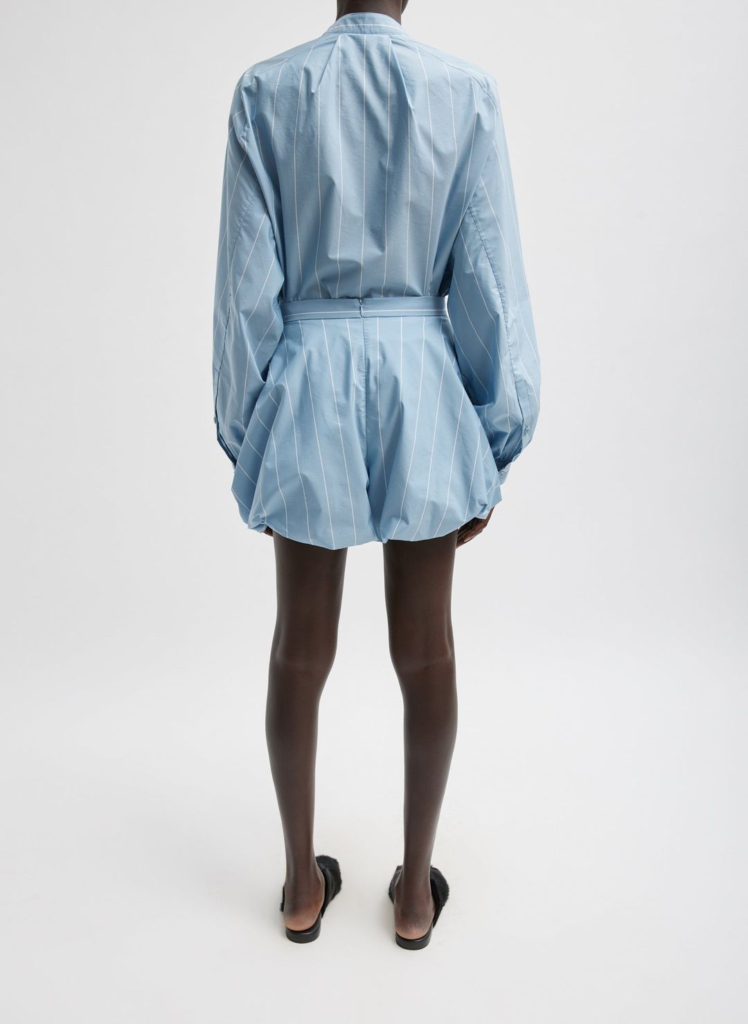Striped Tech Poplin Bubble Short #6