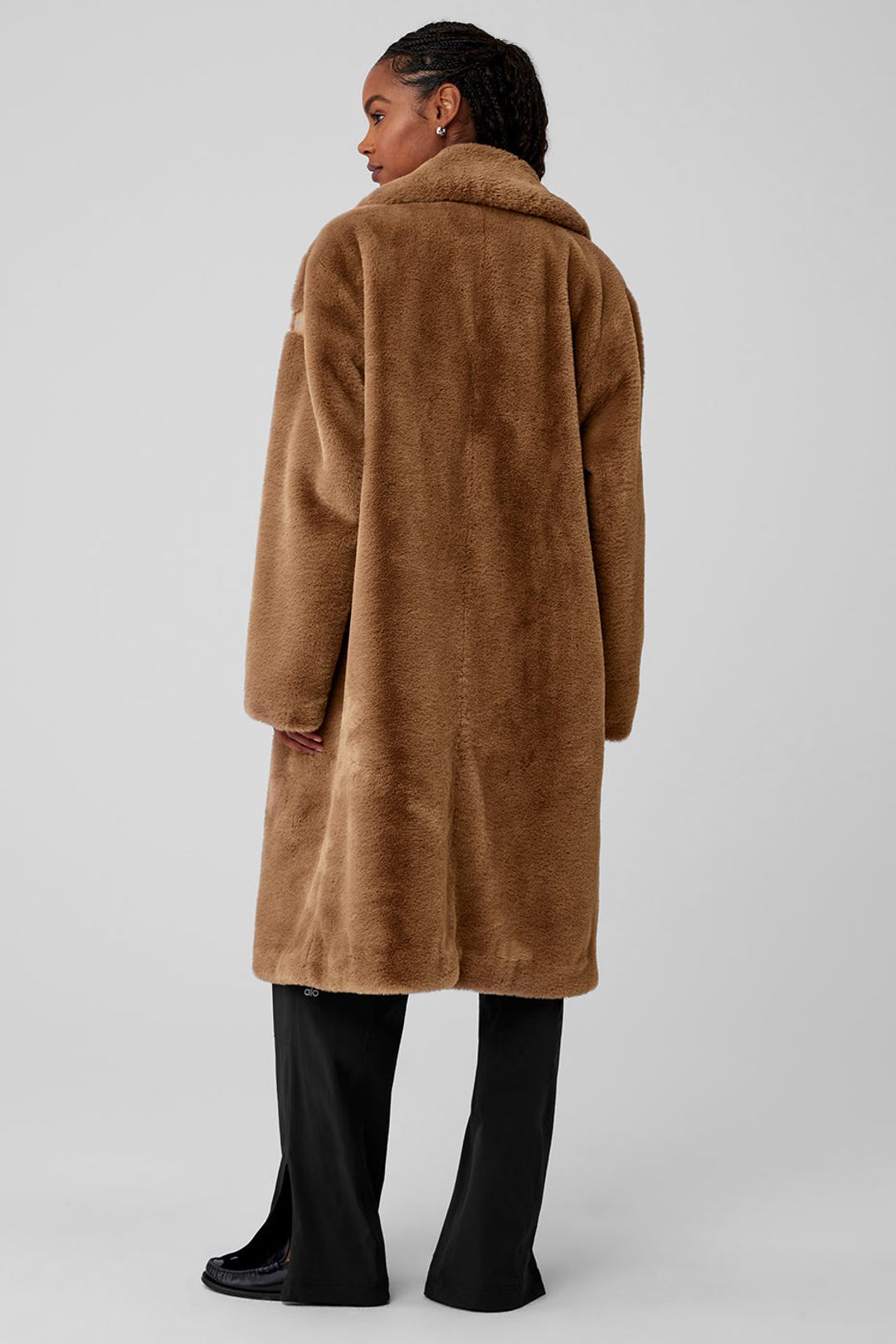 Oversized Faux Fur Trench - Toasted Almond #8