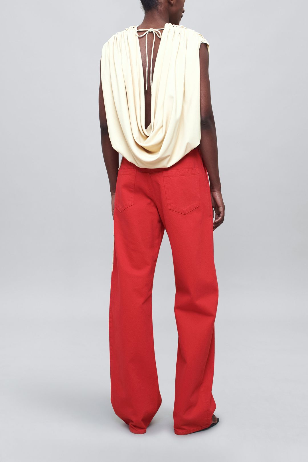 Column Leg Jeans in Cotton Denim #4