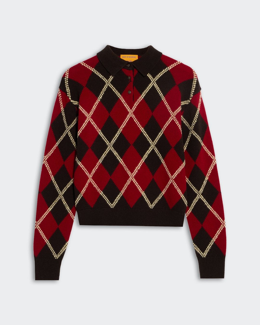 Collegiate Argyle Polo - Burnt Cocoa Combo