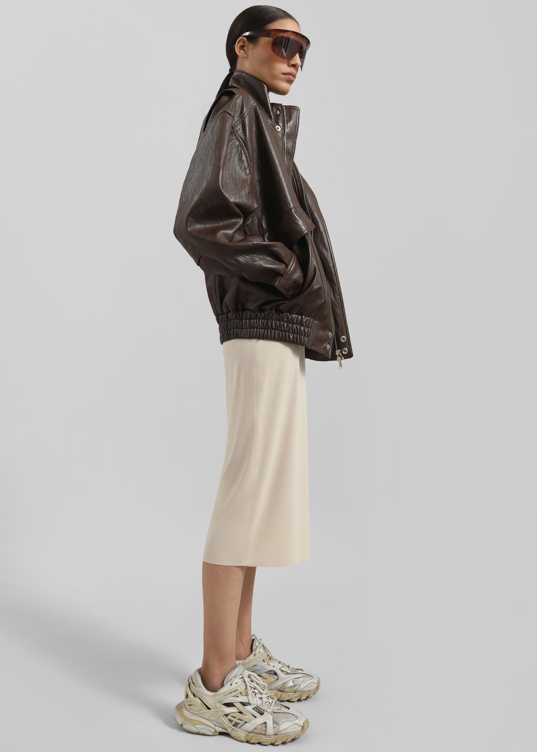 Viera Midi Skirt - Beige #5