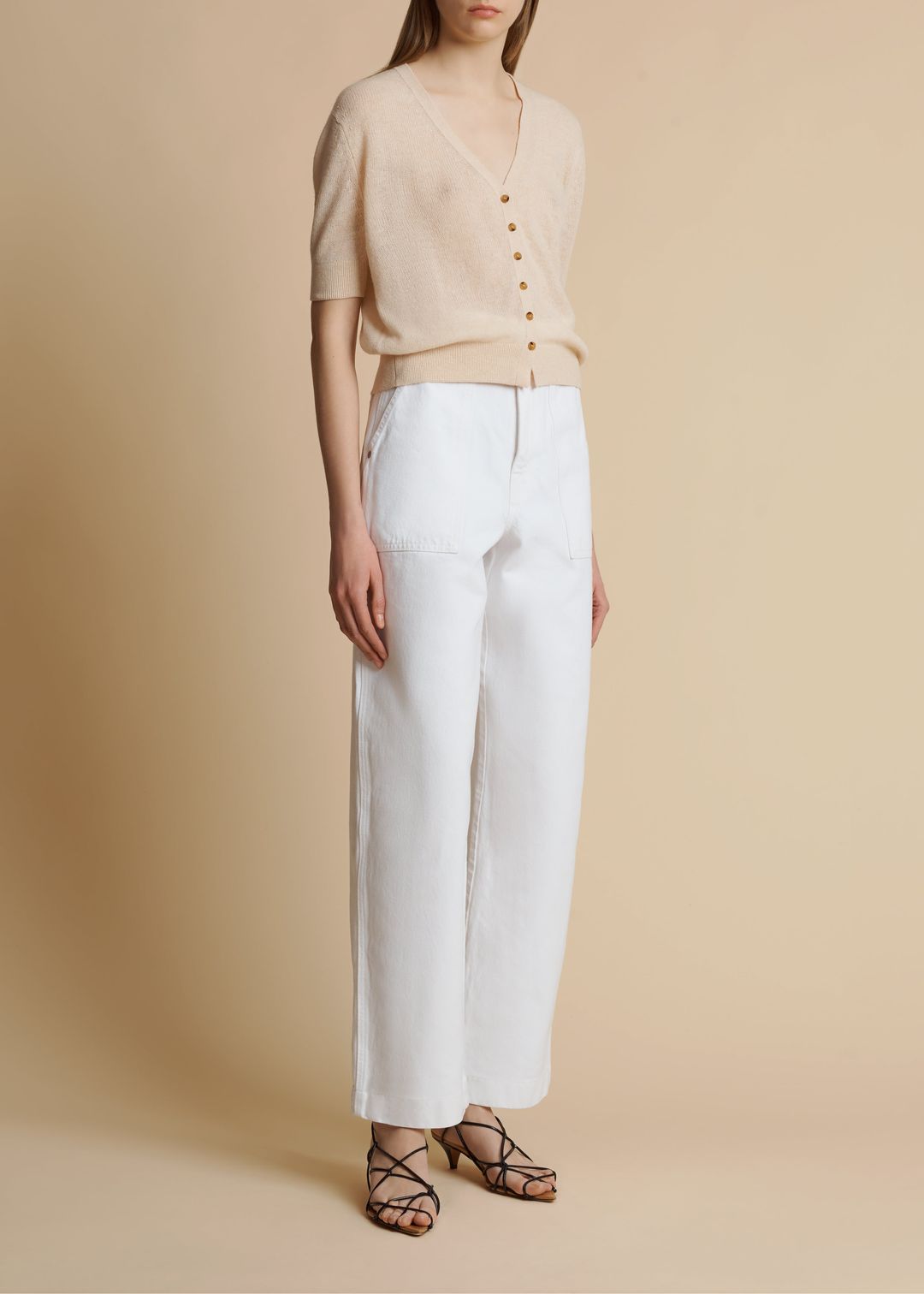 The Dianna Cardigan in Custard