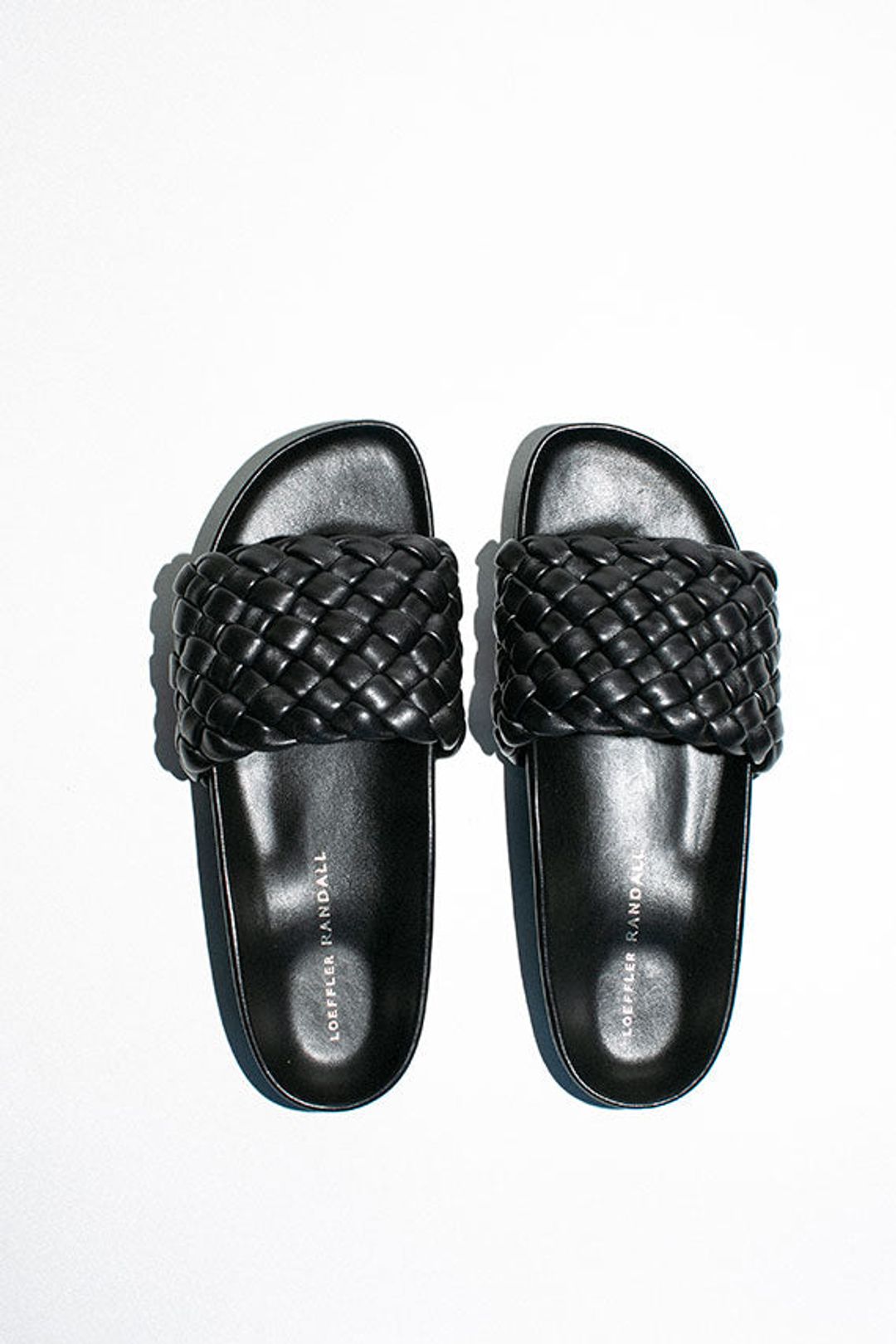 Sonnie Woven Leather Slide Sandals #8