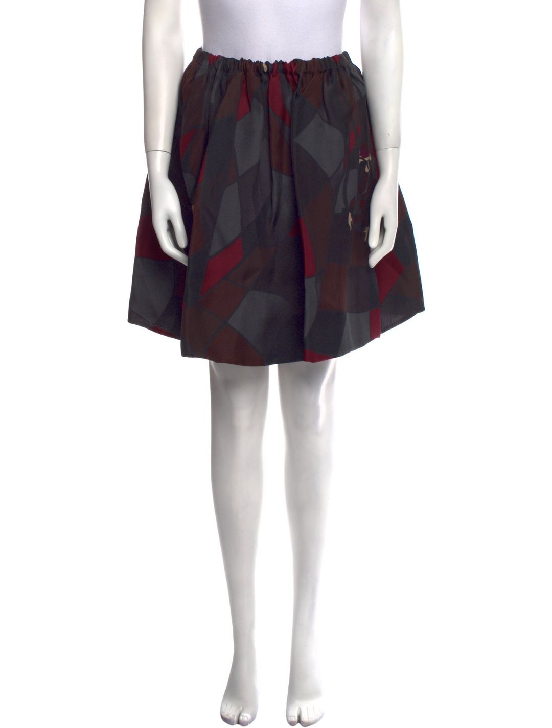 Vintage Knee-Length Skirt