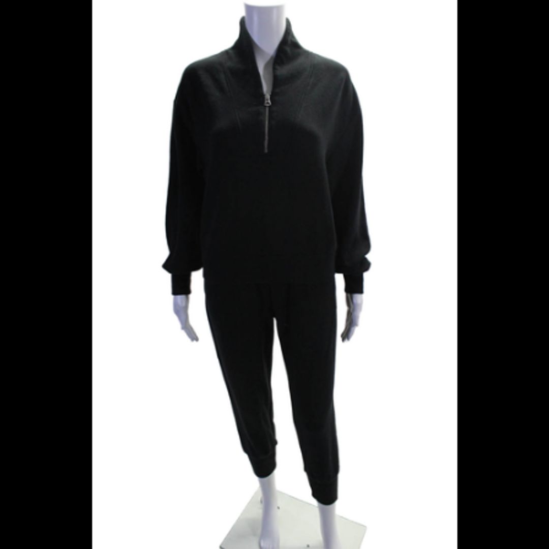 Womens Half Zipper Turtleneck Sweat Suit