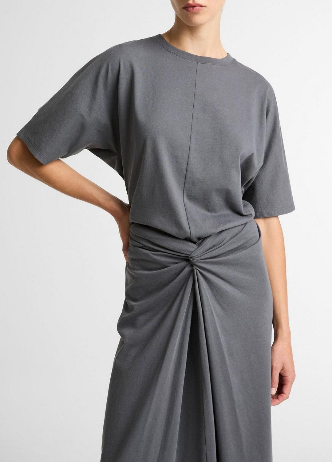 Cotton Dolman-Sleeve T-Shirt