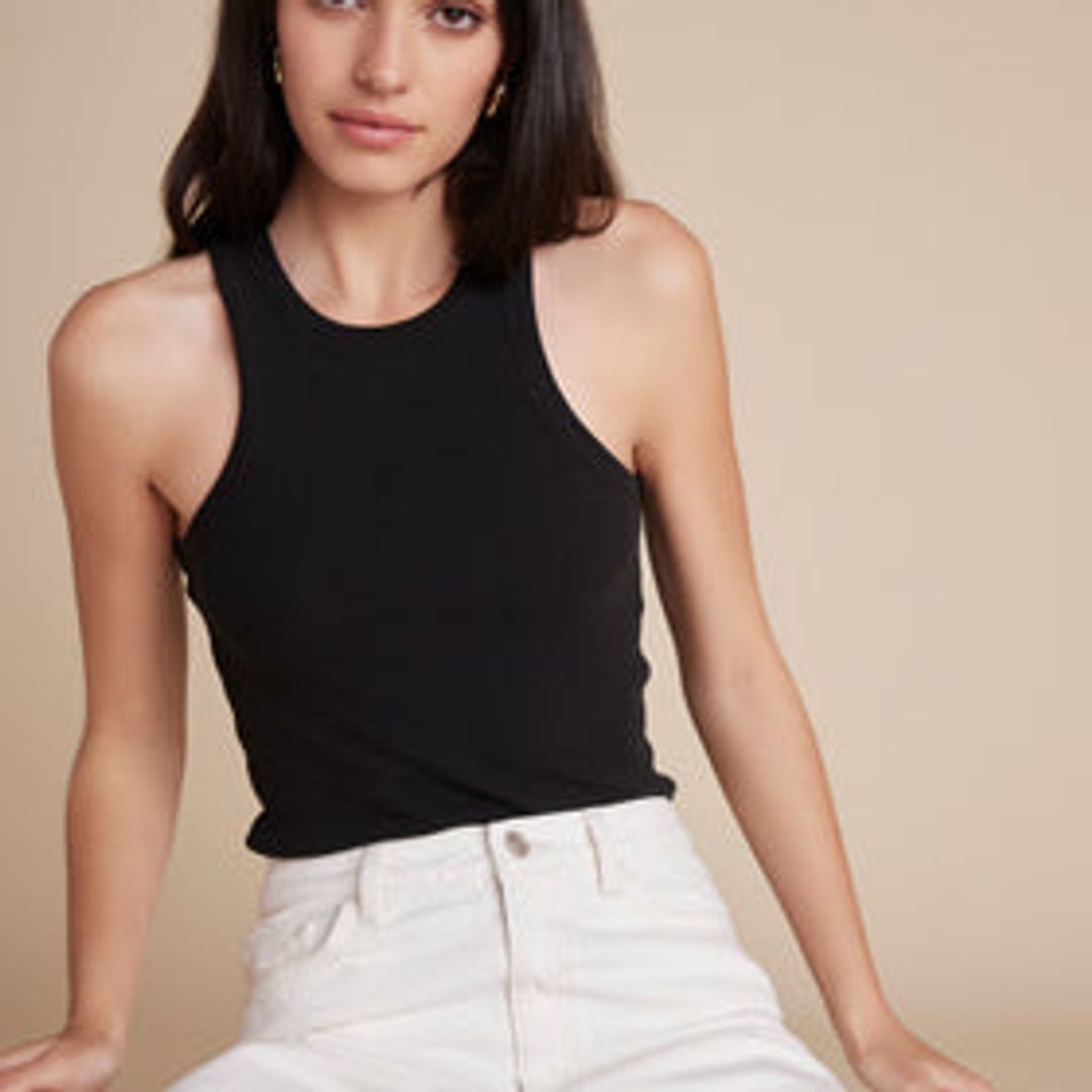 The Racerback Tank in White #7