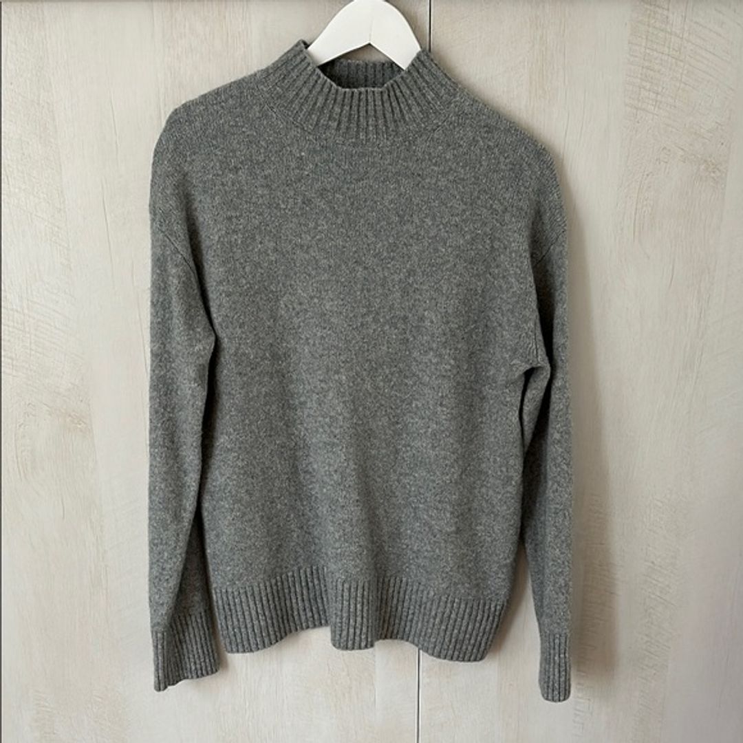 Soft Cotton Mockneck Sweater