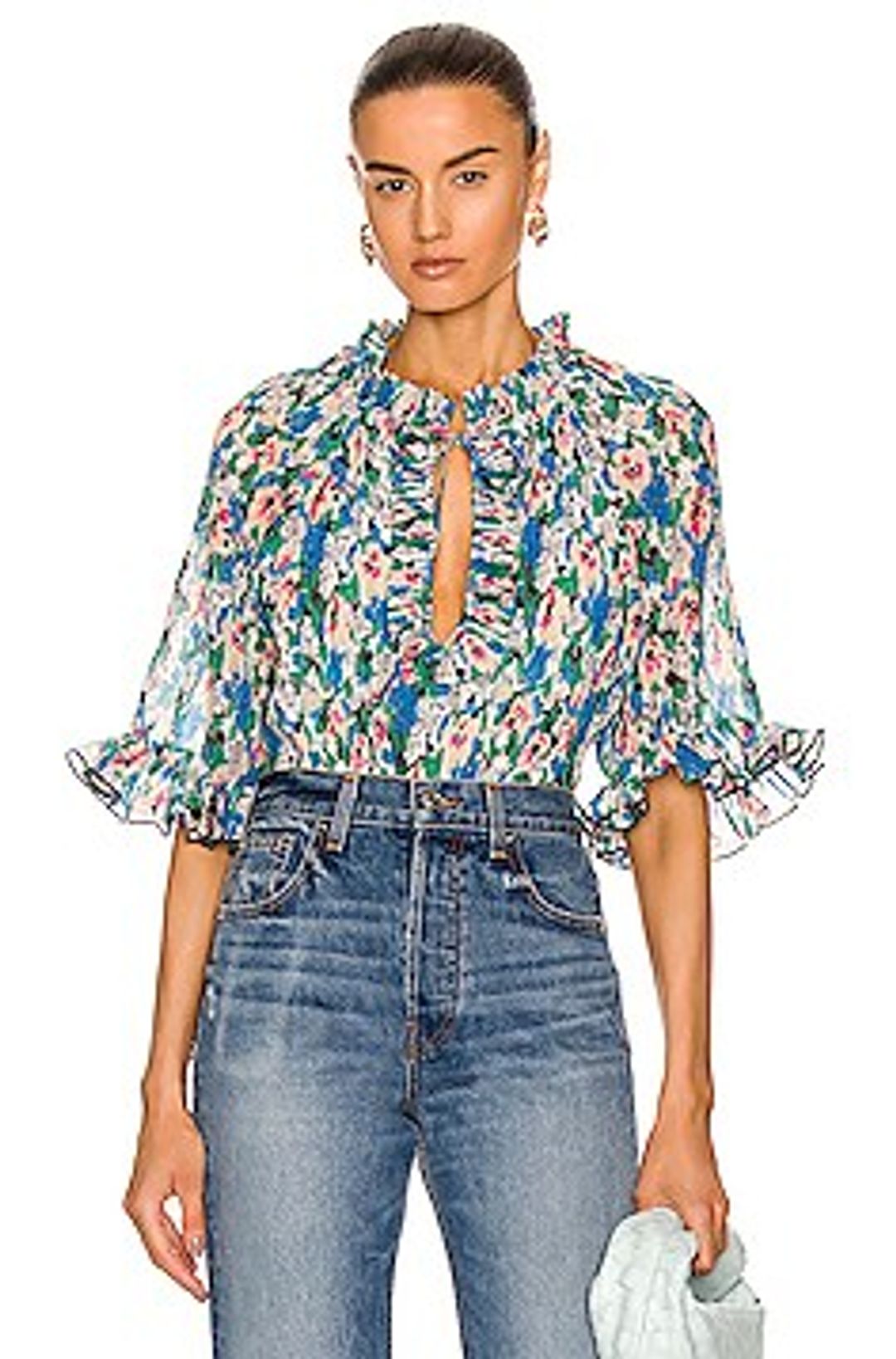 Pleated Georgette Top