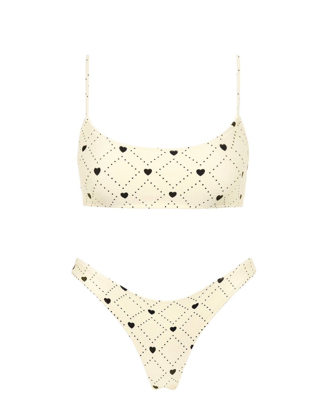 BISS Heart Crop Bikini Set