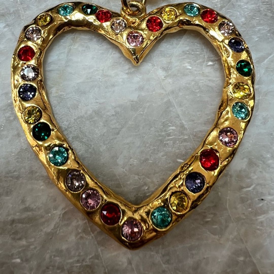 Heart shaped “Disco Necklace”