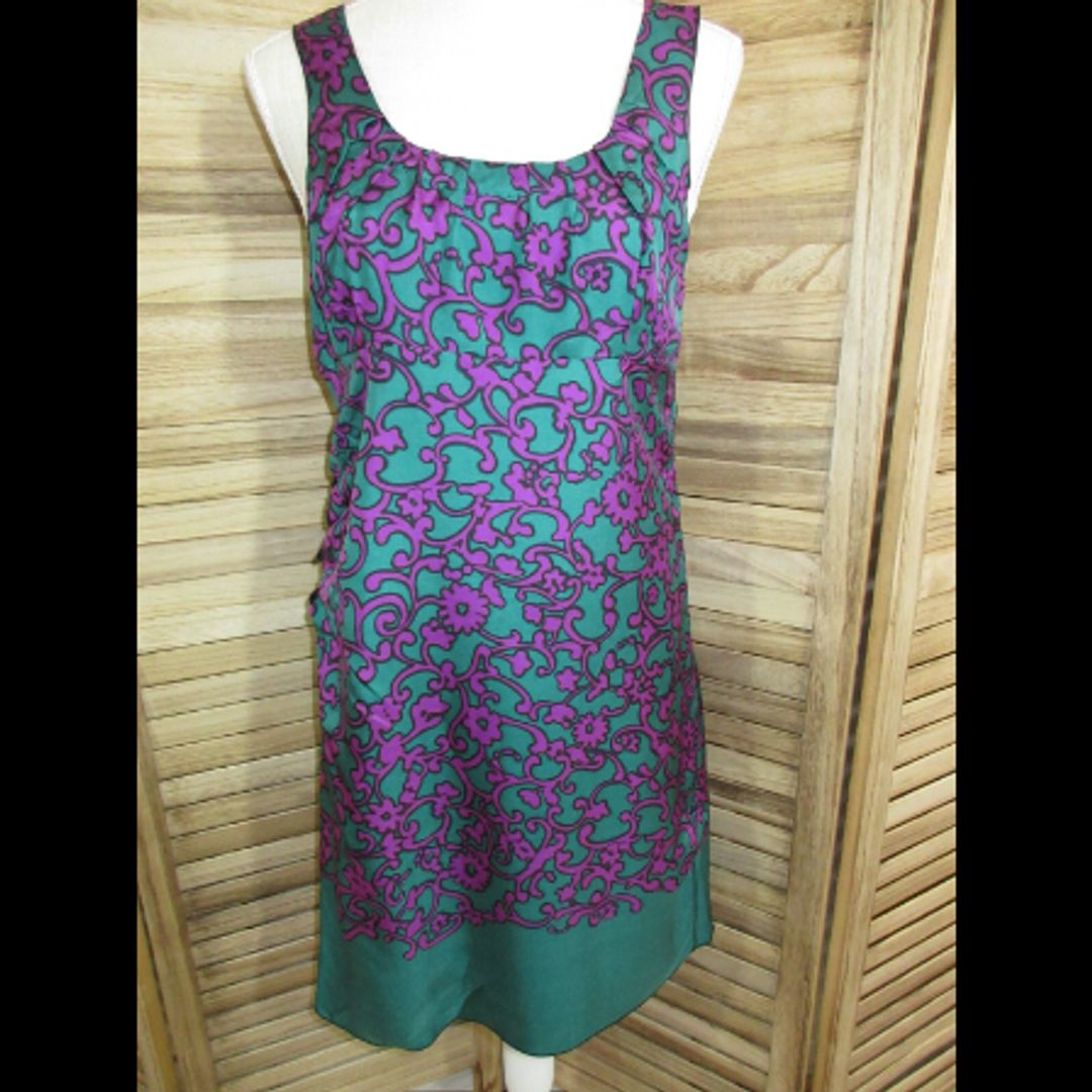 Marc Jacobs Silk Floral Print, Lined, Sleeveless Dress