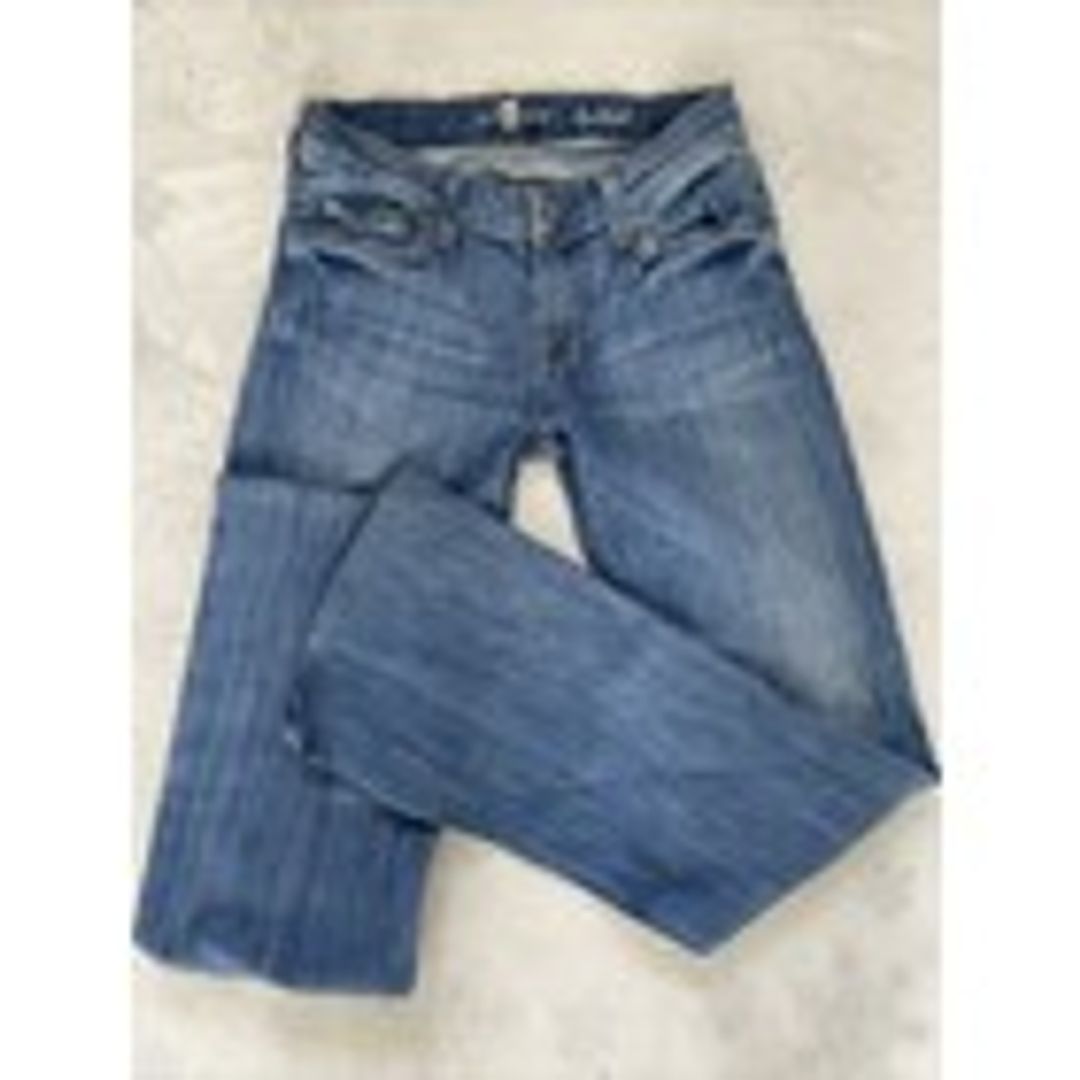 E230 7 For All Mankind Low Rise Bootcut Jeans
