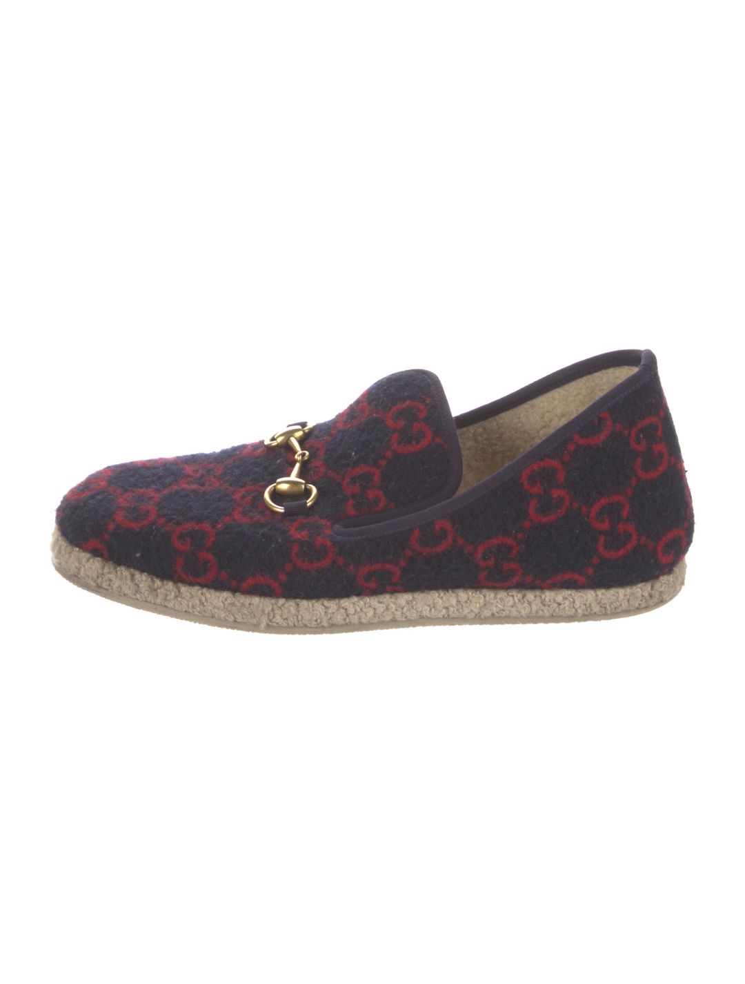 GG Logo Wool Boat Shoes