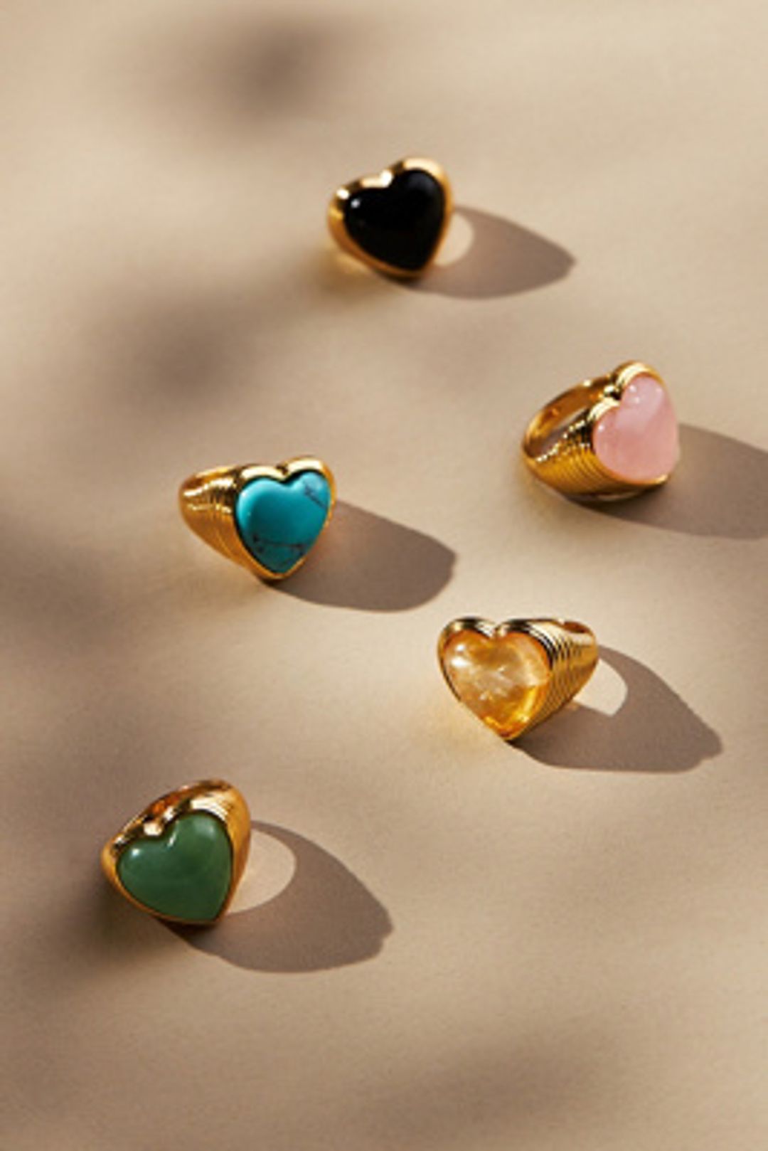 Heart Stone Cocktail Ring