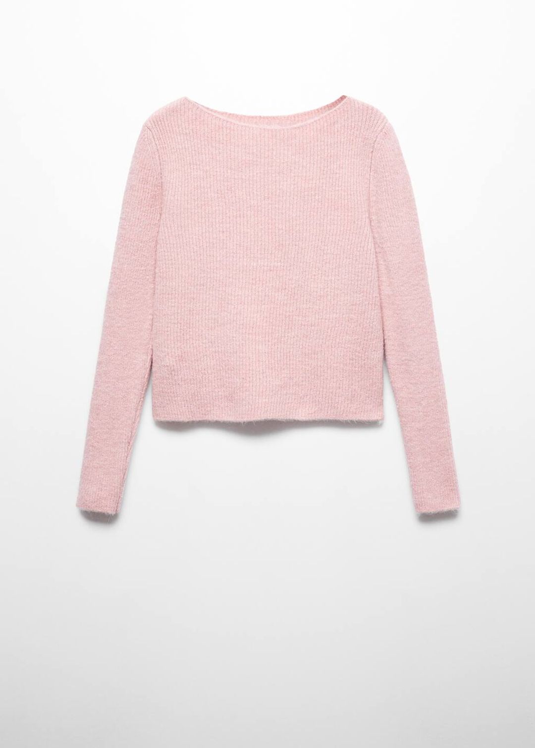 Boat-neck knitted sweater #3