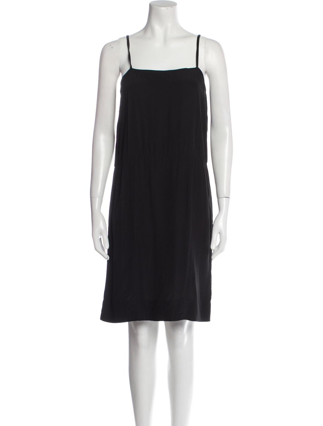 Square Neckline Knee-Length Dress