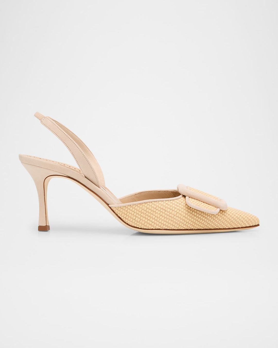 Maysli Buckle Suede Slingbacks #3