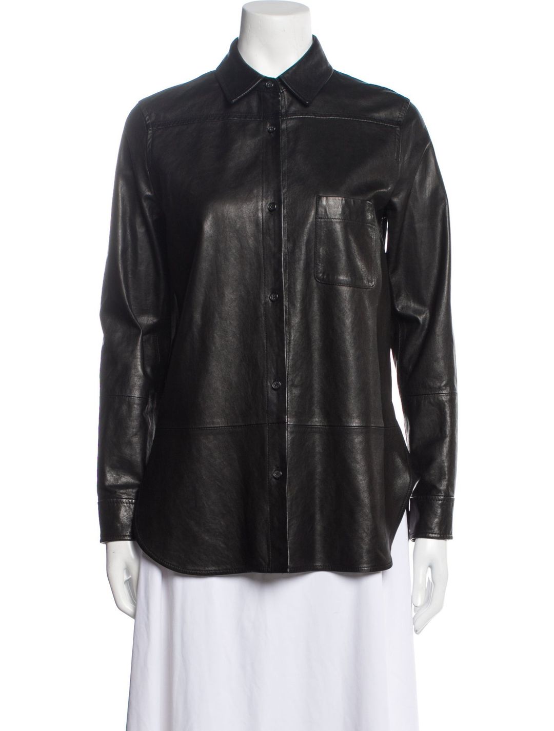 Vince Lamb Leather Coat