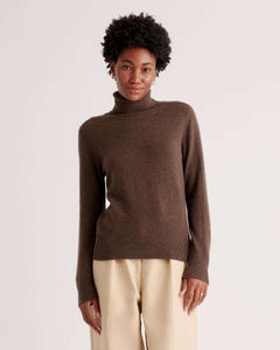 Mongolian Cashmere V-Neck Sweater #4